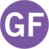 Purple circle with GF.